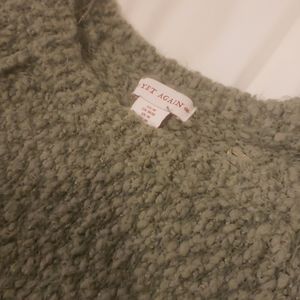 Soft green sweater